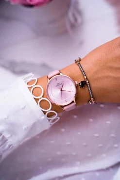 Outlet Damski Zegarek Giorgio & Dario Różowy Yenea Zegarki