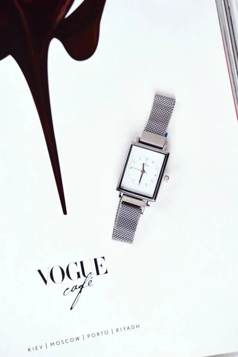 Zegarki>Giorgio&Dario Damski Zegarek Giorgio & Dario Na Magnes Srebrny Quadro