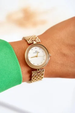 Zegarki>Giorgio&Dario Damski Zegarek Giorgio & Dario Z Cyrkoniami Na Tarczy Złoty