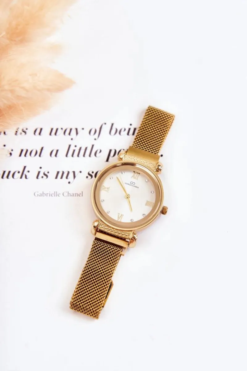 Hot Giorgio&Dario Damski Zegarek Giorgio & Dario Z Bransoletą Na Magnes Złoty