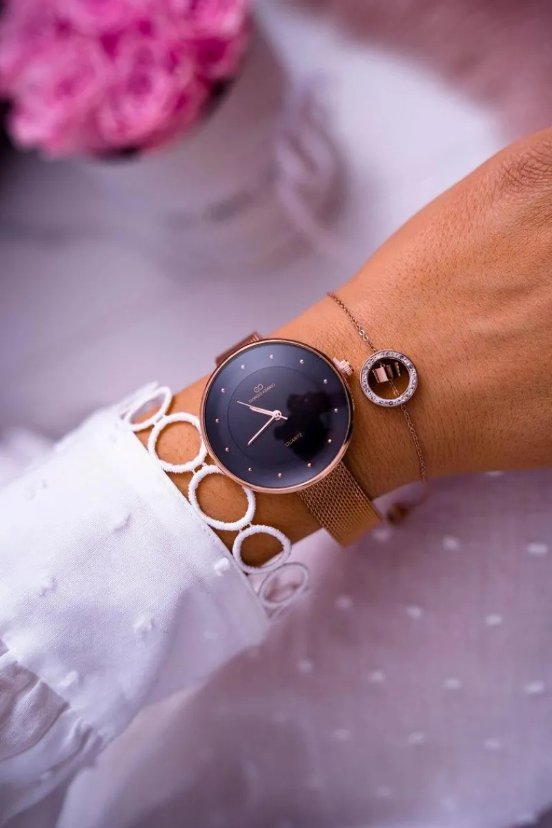 Best Giorgio&Dario Damski Zegarek Giorgio & Dario Różowe Złoto Vina