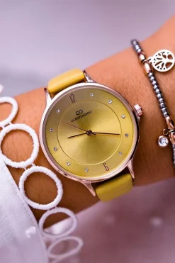 Hot Damski Zegarek Giorgio & Dario Żółty Yenea Zegarki