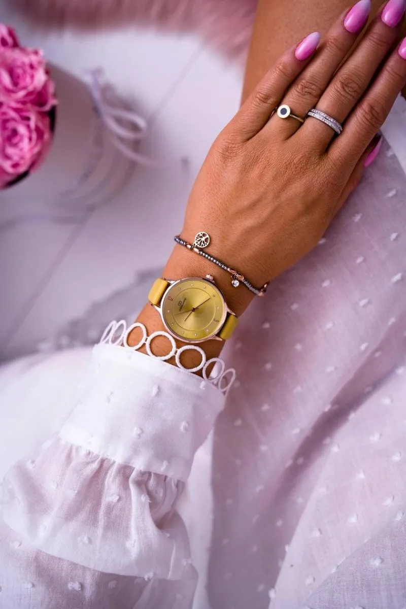 Hot Damski Zegarek Giorgio & Dario Żółty Yenea Zegarki