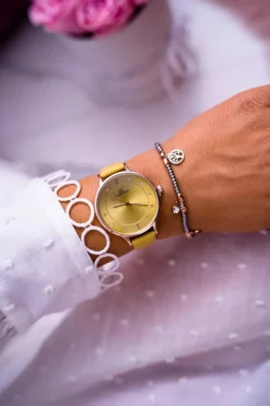 Hot Damski Zegarek Giorgio & Dario Żółty Yenea Zegarki