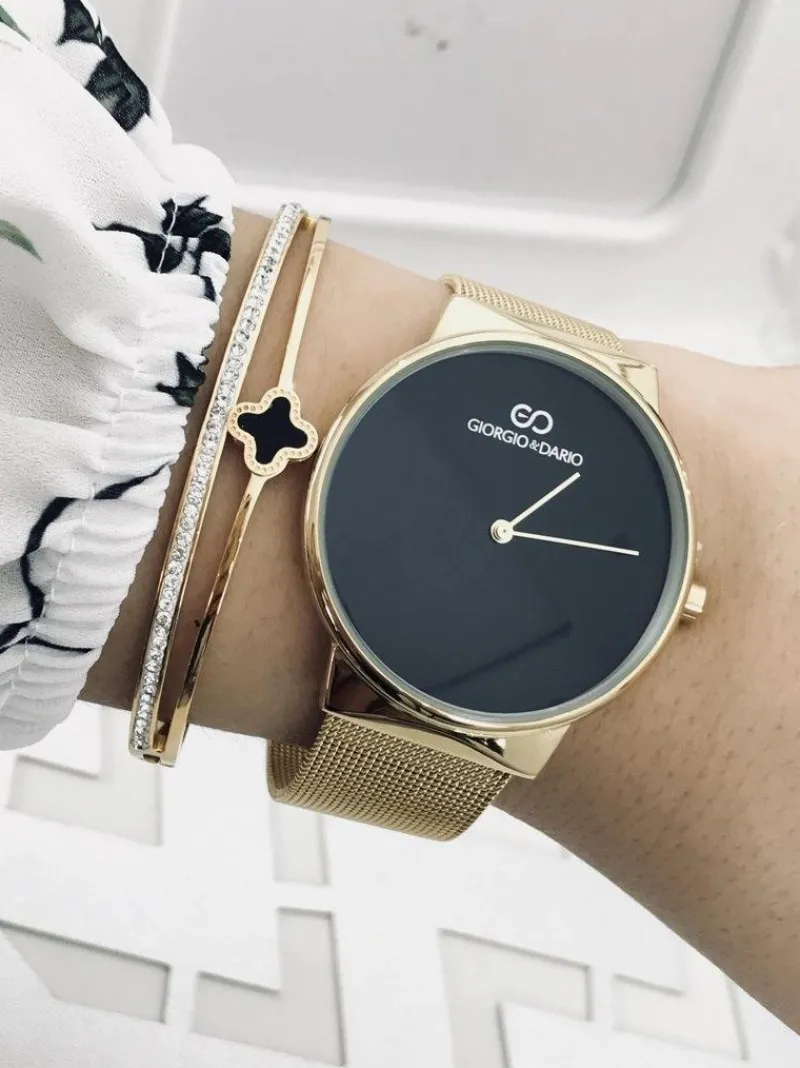 Hot Damski Zegarek Giorgio & Dario Sabin Złoty Zegarki