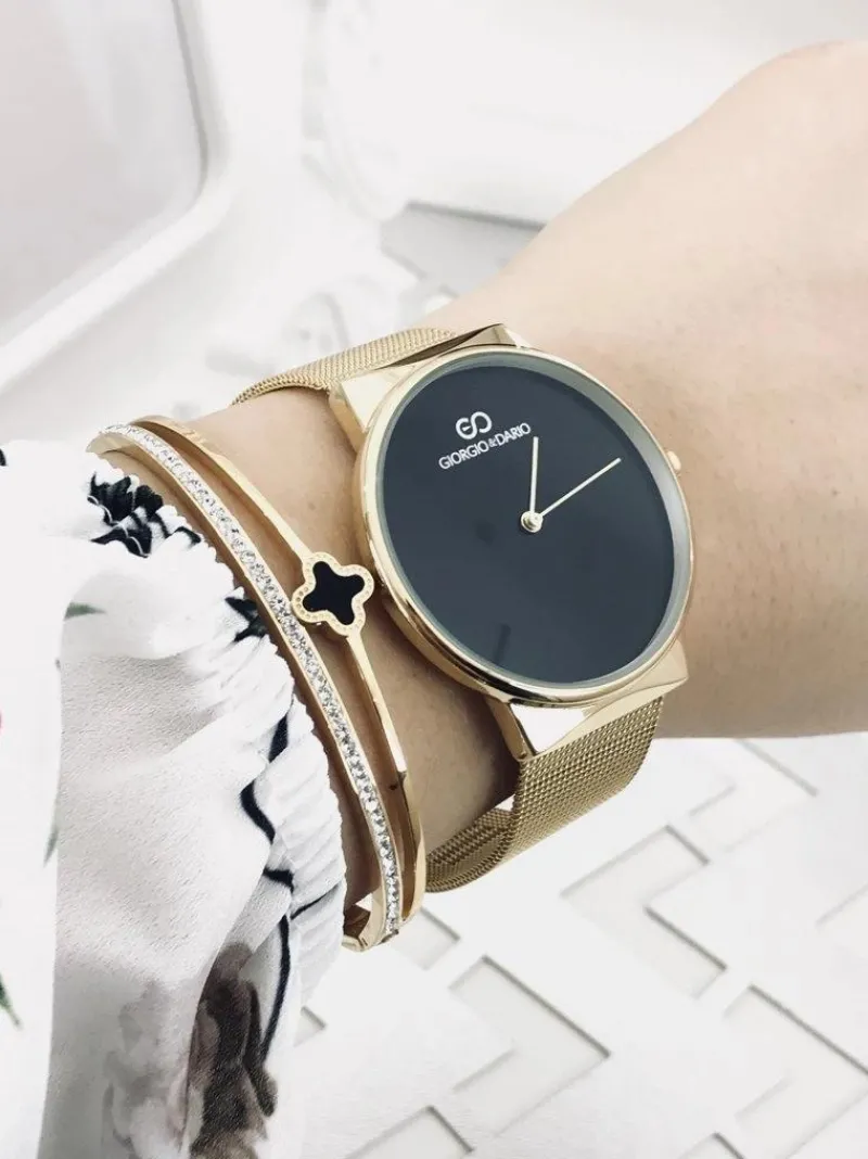 Hot Damski Zegarek Giorgio & Dario Sabin Złoty Zegarki