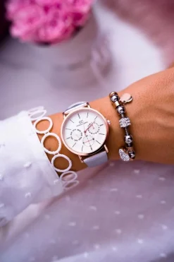 Sale Damski Zegarek Giorgio & Dario Srebrny Ranaha Zegarki