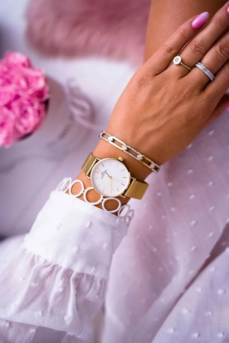 Clearance Damski Zegarek Giorgio & Dario Złoty Evera Zegarki