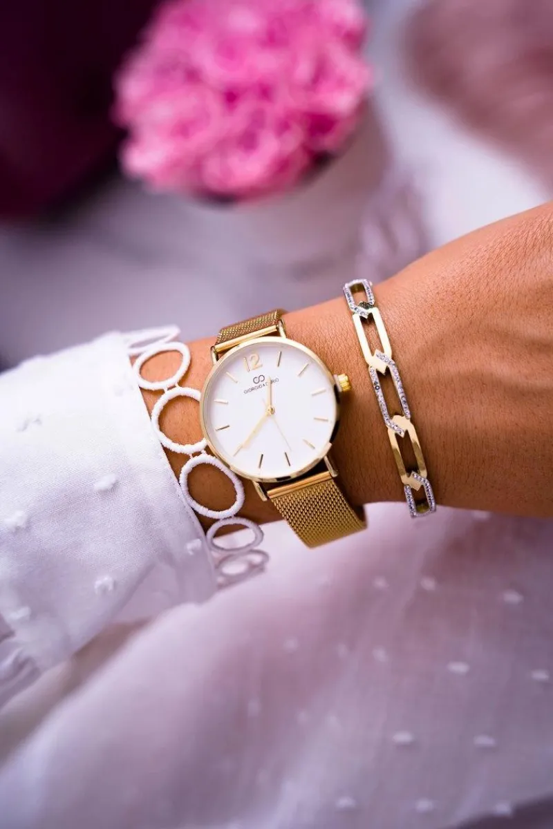 Clearance Damski Zegarek Giorgio & Dario Złoty Evera Zegarki