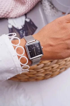 Zegarki>Giorgio&Dario Damski Zegarek Giorgio & Dario Srebrny Czarna Tarcza Fanne