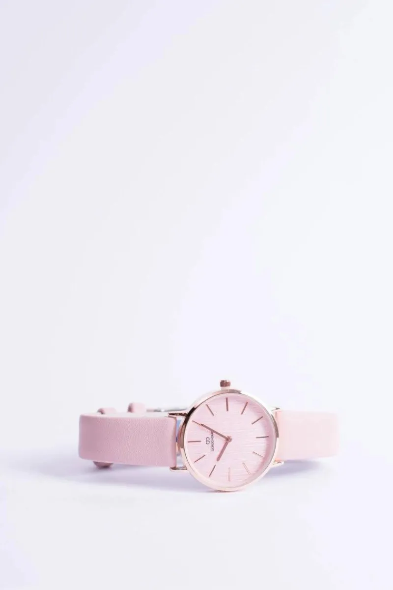 Discount Damski Zegarek Giorgio & Dario Jules Ciemnoróżowy Zegarki