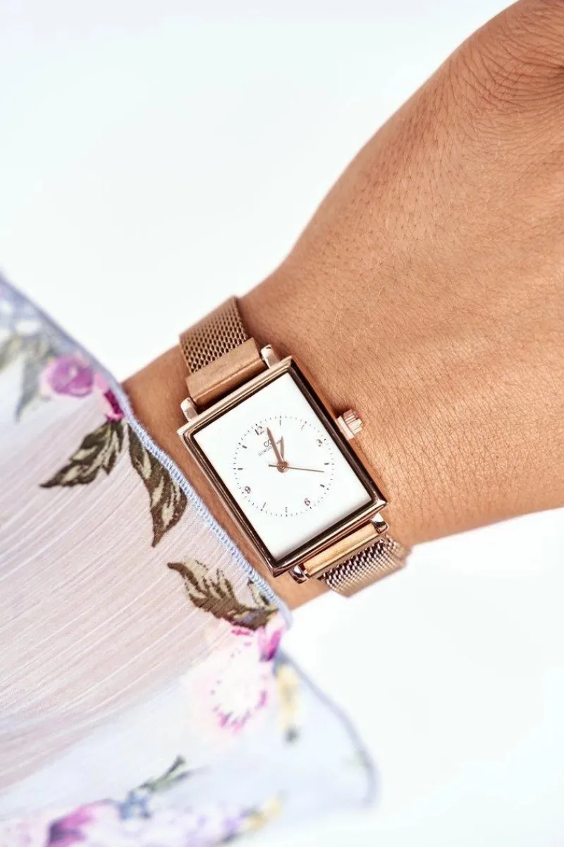 Zegarki>Giorgio&Dario Damski Zegarek Giorgio & Dario Na Magnes Różowe Złoto Quadro