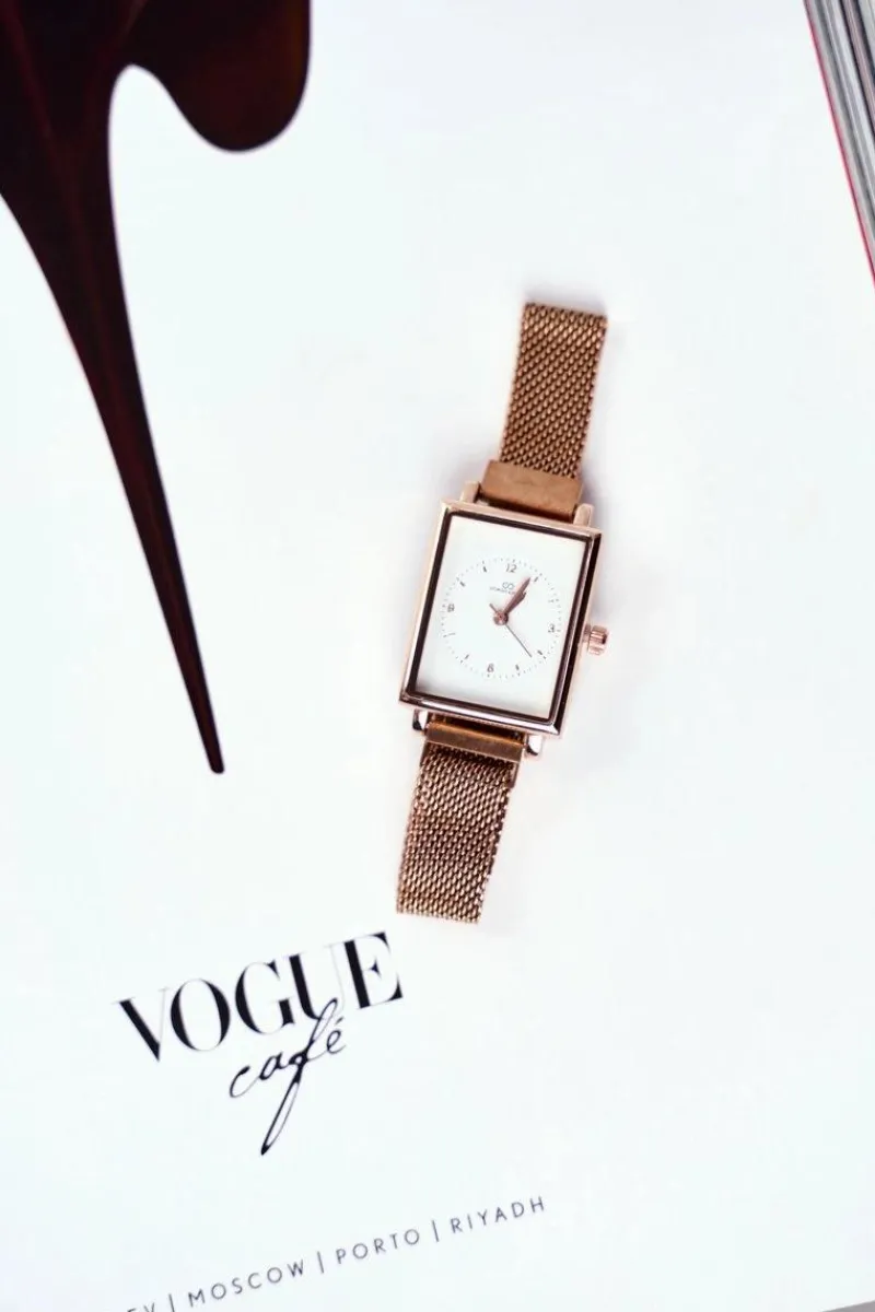 Zegarki>Giorgio&Dario Damski Zegarek Giorgio & Dario Na Magnes Różowe Złoto Quadro