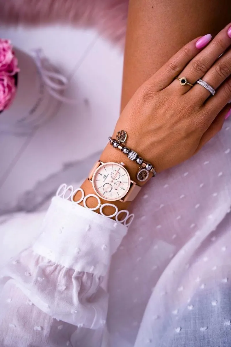 New Damski Zegarek Giorgio & Dario Beżowy Ranaha Zegarki