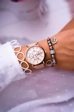 New Damski Zegarek Giorgio & Dario Beżowy Ranaha Zegarki