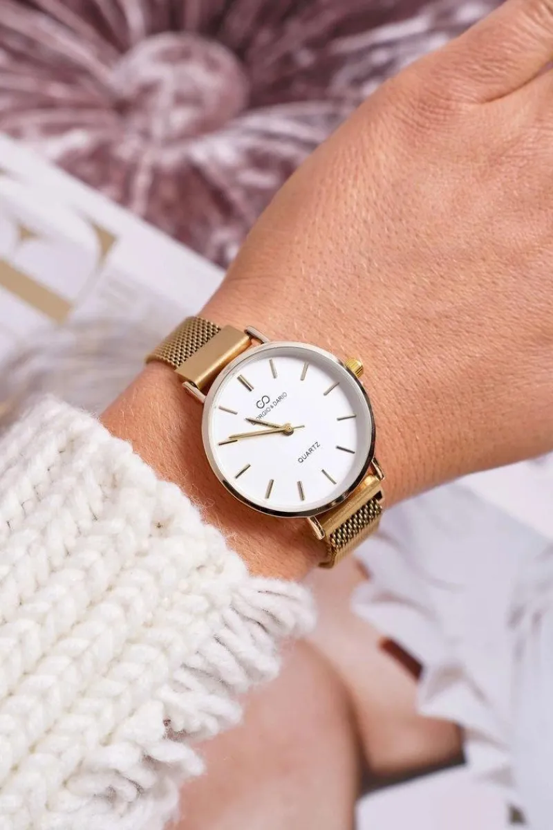 New Damski Zegarek Giorgio & Dario Na Magnes Złoty Magnum Zegarki