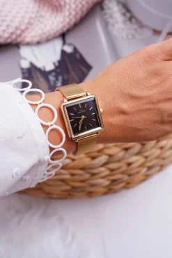 Zegarki>Giorgio&Dario Damski Zegarek Giorgio & Dario Złoty Czarna Tarcza Fanne