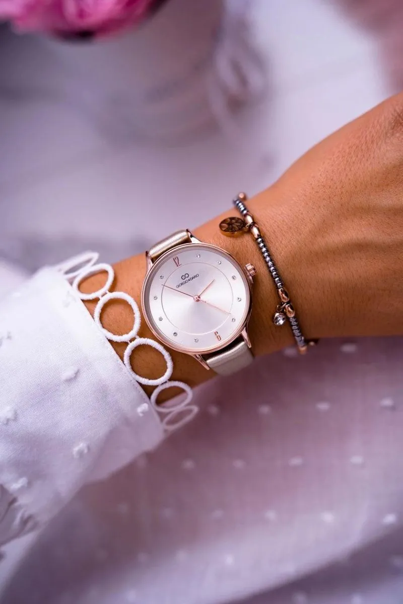 Discount Damski Zegarek Giorgio & Dario Jasno Złoty Yenea Zegarki