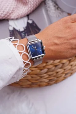 Zegarki>Giorgio&Dario Damski Zegarek Giorgio & Dario Srebrny Granatowa Tarcza Fanne