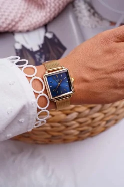 Zegarki>Giorgio&Dario Damski Zegarek Giorgio & Dario Złoty Granatowa Tarcza Fanne