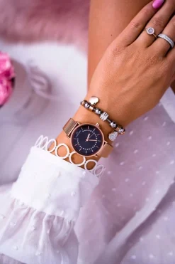 Online Damski Zegarek Giorgio & Dario Różowe Złoto Lonia Zegarki