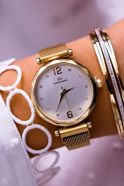 New Damski Zegarek Giorgio & Dario Złoty Sinara Zegarki