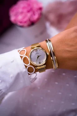 New Damski Zegarek Giorgio & Dario Złoty Sinara Zegarki