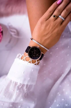 Online Damski Zegarek Giorgio & Dario Czarny Ranaha Zegarki