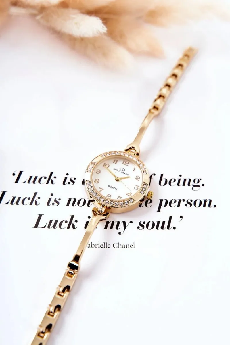 Clearance Giorgio&Dario Damski Zegarek Z Cyrkoniami Złoty