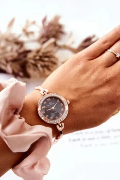 New Giorgio&Dario Damski Zegarek Z Cyrkoniami Różowe Złoto