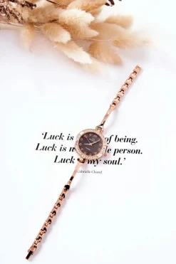 New Giorgio&Dario Damski Zegarek Z Cyrkoniami Różowe Złoto