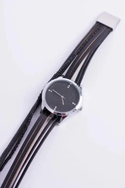 Outlet Michael John Damski Zegarek Nadine Czarny