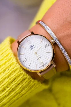 Damski Zegarek Beżowy Lottanu Zegarki