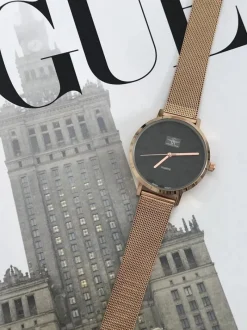 Hot Michael John Damski Zegarek Elis Różowe Złoto / Szara Tarcza