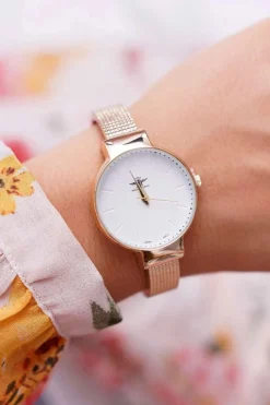 Clearance Damski Zegarek Złoty Inka Zegarki