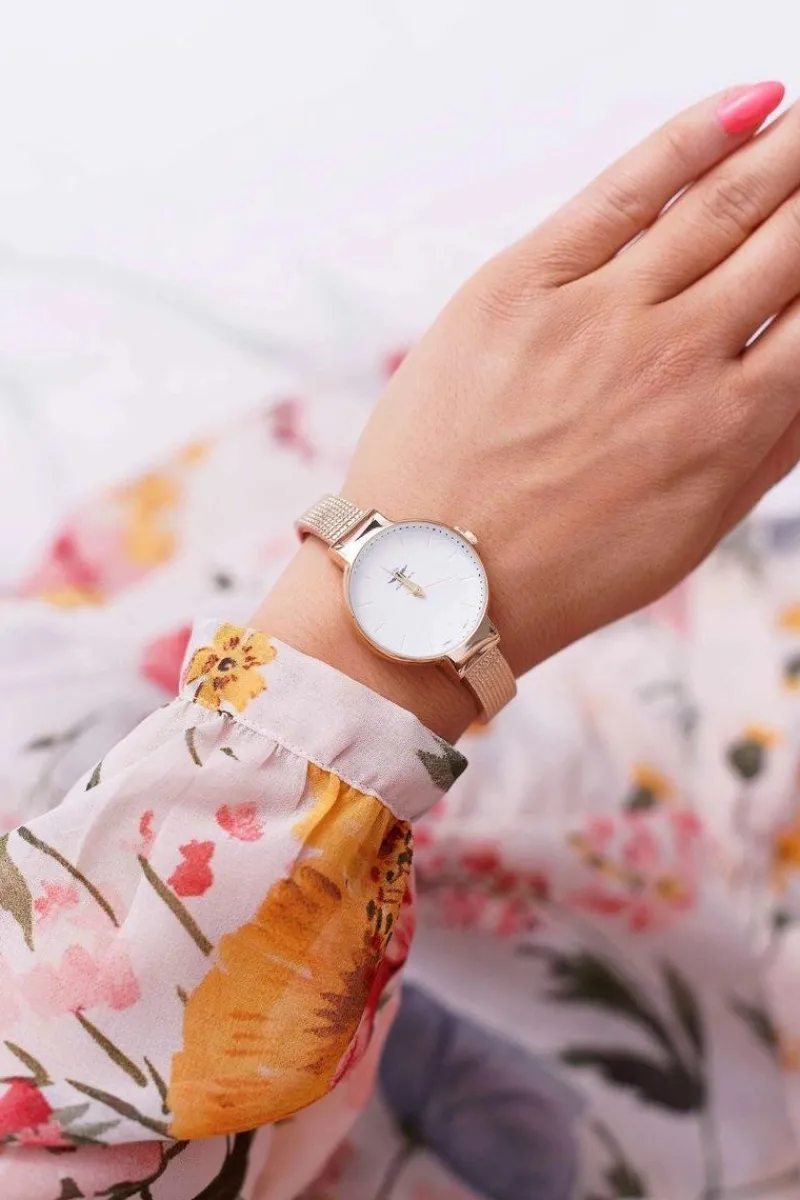 Clearance Damski Zegarek Złoty Inka Zegarki