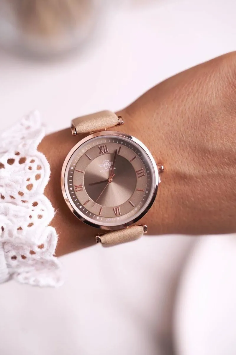 Zegarki>Michael John Damski Zegarek Różowe Złoto Martha