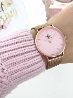 Clearance Damski Zegarek Florence Różowa Tarcza 40mm Zegarki