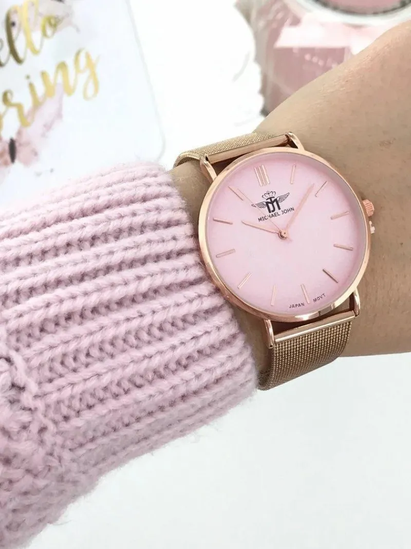 Clearance Damski Zegarek Florence Różowa Tarcza 40mm Zegarki