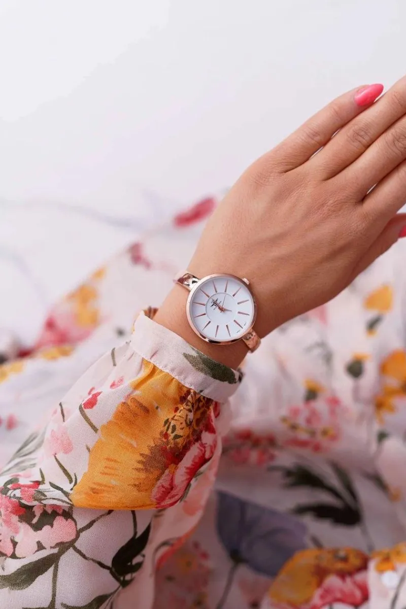 Outlet Damski Zegarek Różowe Złoto Anabe Zegarki