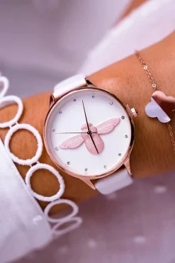 Zegarki>Ernest Damski Zegarek Michael John Biały Ivaria