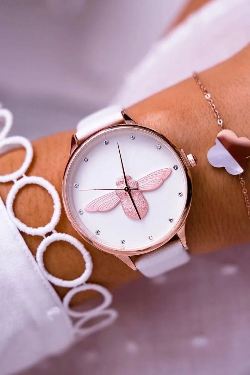 Zegarki>Ernest Damski Zegarek Michael John Biały Ivaria