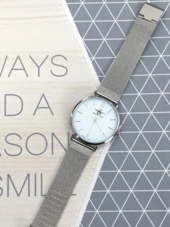 Sale Michael John Damski Zegarek Florence Srebrno Błękitny 40mm