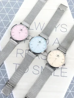 Sale Michael John Damski Zegarek Florence Srebrno Błękitny 40mm