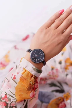 Hot Damski Zegarek Czarny Anabe Zegarki