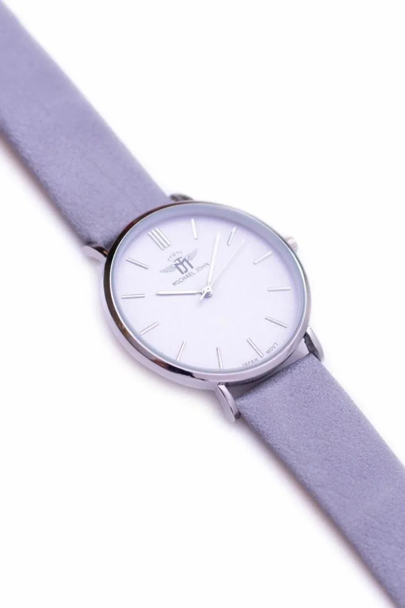 Clearance Michael John Damski Zegarek Florence 40mm Szary Srebrna Koperta