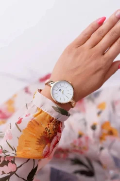 Clearance Damski Zegarek Złoty Anabe Zegarki