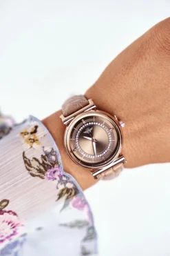 Zegarki>Michael John Damski Zegarek Brązowy na Pasku Emotions