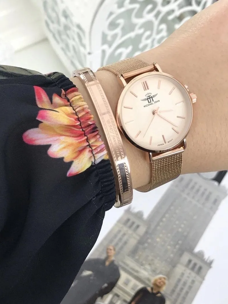 Clearance Michael John Damski Zegarek Florence Beżowa Tarcza 32mm