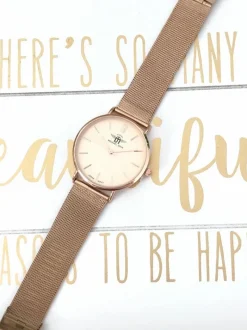 Zegarki></noscript>Michael John Damski Zegarek Florence Beżowa Tarcza 40mm